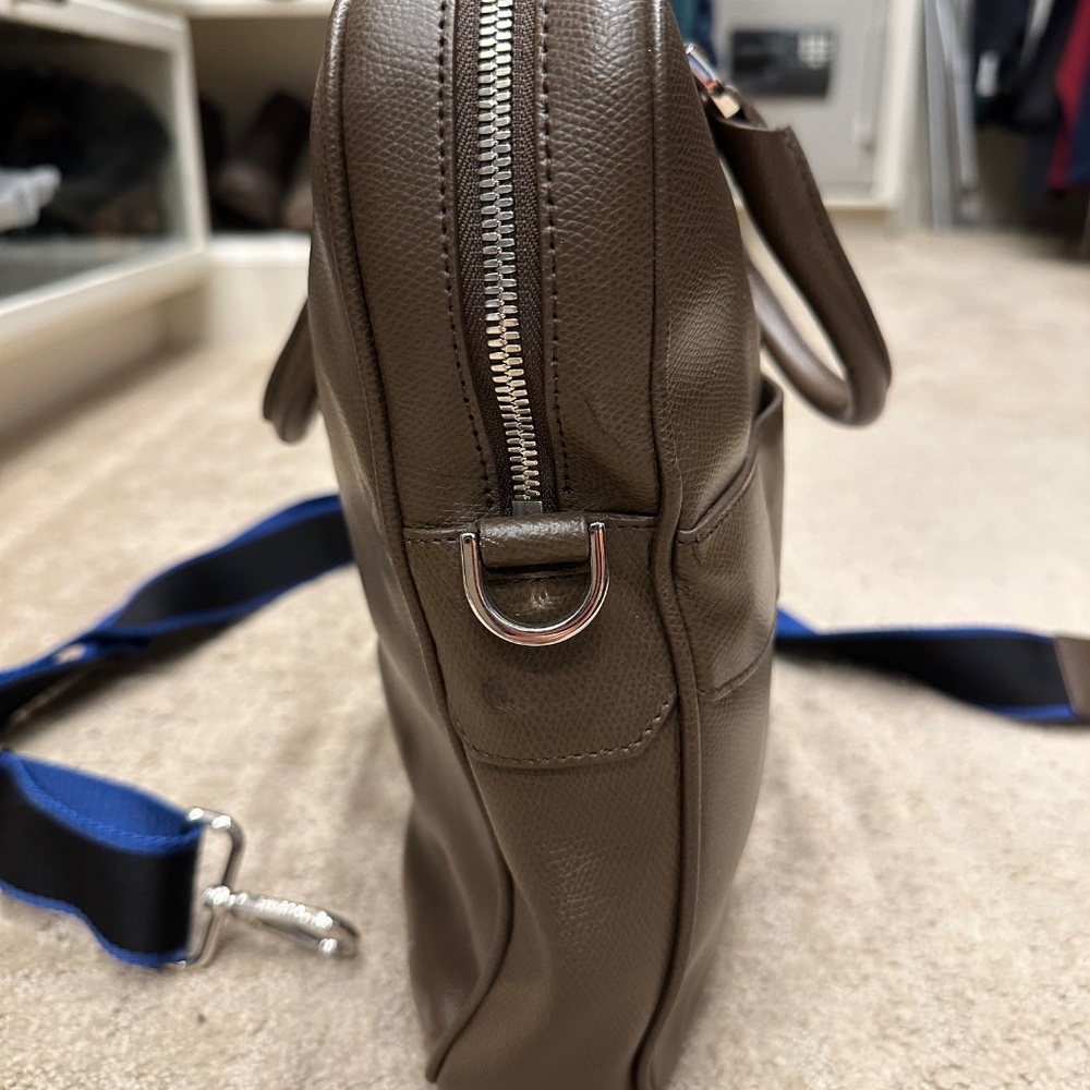 Furla Brown Leather soft side brief case/tote, Unisex - Picture 10 of 16